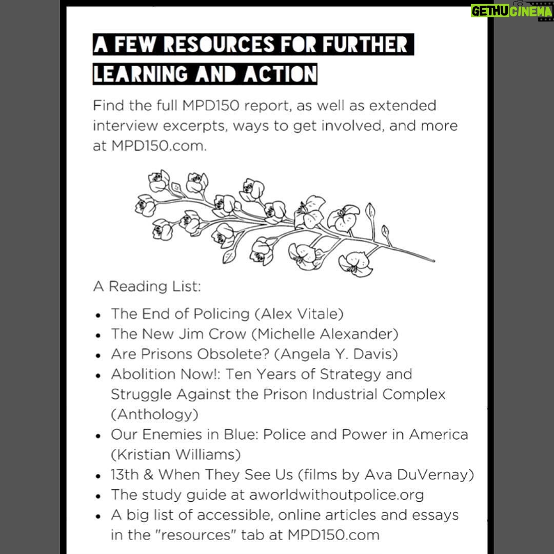 Kelly McCreary Instagram - For those who are curious about what it means to #defundthepolice, here is an excellent explainer by @mpd_150 . Please take the time to read all the way through before posting reactions in the comments. This is about strengthening communities and keeping people safe. 🙏🏾