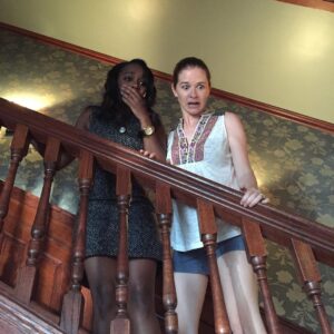 Kelly McCreary Instagram - This #tbt goes out to my dear friends at @howtogetawaywithmurder (too many of whom are not pictured here 😫)... and I hate to play favorites, but especially my beautiful baby sis @ajanaomi_king!  We made so many wonderful, hilarious memories during our time together in @shondaland... Thank you for giving us six seasons of the wildest ride on network television!!! Congratulations on an epic run!!👏🏾👏🏾👏🏾🥂🥂🥂💝💝💝#htgawm