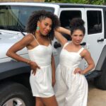 Kelly McCreary Instagram - {swipe} Raise your hand if you’ll be in the house to see these two dummies at @lashortsfest screening of @acohortofguests on Sunday night? 🙋🏻‍♀️🙋‍♀️🙋🏼‍♀️🙋🏽‍♀️🙋🏾‍♀️🙋🏿‍♀️ Expect more ridiculousness. Link in bio for tix! #acohortofguests #shortfilms 📷: @savageblackout Laemmle NoHo 7