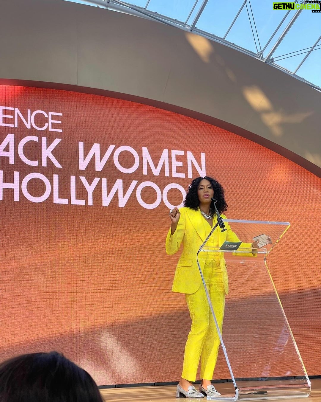 Kelly McCreary Instagram - Essence #BlackWomenInHollywood is always an affair to remember! I ran into more friends and women I admire and/or stan than I can count, and snagged just a few selfies (swipe to the end)… This year, among the stellar honorees recognized for their talents and accomplishments was my friend @busbykat. In her role as President of Original Programming at Starz she is a towering champion of our stories (just see pic #2), and she’s been about that work of creating space for us for her whole career. Everyone in the room yesterday got to experience the warm and uplifting spirit that makes her so special; her passion and joy transformed the space! Busby, I am so grateful I got to witness you receiving the flowers you so richly deserve. Love you, Queen! Thank you to @marjthestylist @bobbierileybeauty and @andriamichellebush for being the glam team of my dreams as always. Felt powerful, sexy and so much like myself. Love y’all!