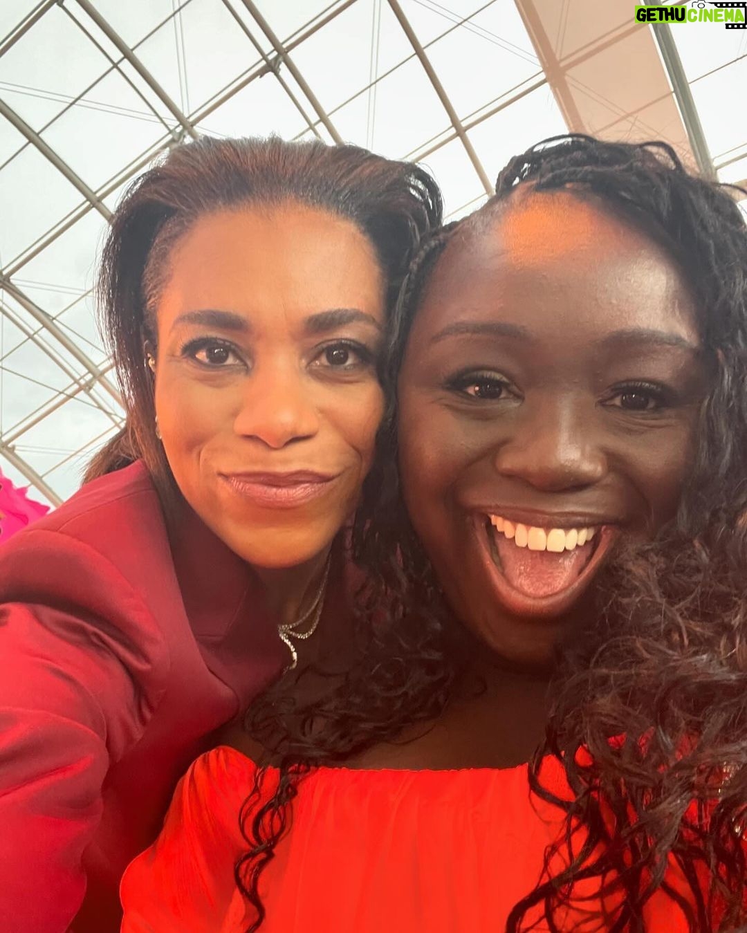 Kelly McCreary Instagram - Essence #BlackWomenInHollywood is always an affair to remember! I ran into more friends and women I admire and/or stan than I can count, and snagged just a few selfies (swipe to the end)… This year, among the stellar honorees recognized for their talents and accomplishments was my friend @busbykat. In her role as President of Original Programming at Starz she is a towering champion of our stories (just see pic #2), and she’s been about that work of creating space for us for her whole career. Everyone in the room yesterday got to experience the warm and uplifting spirit that makes her so special; her passion and joy transformed the space! Busby, I am so grateful I got to witness you receiving the flowers you so richly deserve. Love you, Queen! Thank you to @marjthestylist @bobbierileybeauty and @andriamichellebush for being the glam team of my dreams as always. Felt powerful, sexy and so much like myself. Love y’all!