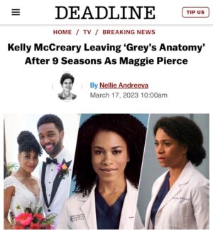 Kelly McCreary Instagram - 9 seasons, 200 episodes, scores of heroic surgeries, countless brave patients, dozens of delightful sister house scenes, 1 episode with my real-life sister, some loss and some grief, a few ghostly visitations from mothers, a handful of boyfriends, 2 gorgeous weddings, a bunch of drunken emotional breakdowns, 1 high-speed chase, several awkward dinner parties, 1 punch taken (1 punch thrown), at least 1 pratfall, buckets of tears, innumerable fits of laughter, all the medical jargon mastered, a slew of friends for life, myriad collaborators who grew me as an artist, 1 grateful heart and 1 massive THANK YOU. What a ride! 🥹♥️🙏🏾

*Link to full press release in bio*