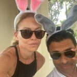 Kelly Ripa Instagram – Happy Easter from two wascally wabbits 🐰🐰