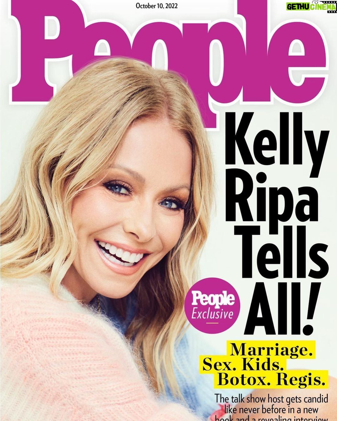 Kelly Ripa Instagram - Not sure if you heard, but I’ve written a book that hits the shelves TOMORROW!Thank you @people for this fab cover and feature on newsstands Friday.