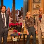 Kelly Ripa Instagram - 30 years of friendship enters the Matrix today on #live ! @alldondre brings his A game, vintage pics, and #keanureeves (swipe to see us in 91’) I brought my signature awkward pose. You’re welcome