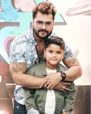 Khesari Lal Yadav Instagram - #mere_papa❤️