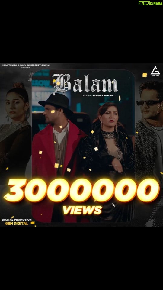 Khesari Lal Yadav Instagram - On YouTube, our song Balam has received over three million views.🔥❤️ Congratulations to all those involved in creating this amazing piece of art. We would also like to express gratitude to everyone for loving the song so much✨🔥. @khesari_yadav @itssapnachoudhary @akshayk.agarwal @iamdevahlawat @reena.indereena @raoinderyadav @gemdigitalofficial @gemtunesharyanvi #balam #3millionviews #trending #viral #new #viralsong