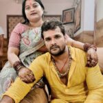 Khesari Lal Yadav Instagram - मेरे साथ तुम हो, ये मेरा भाग्य है। जन्मदिन मुबारक हो डियर !#wife #happy_birthday🎂