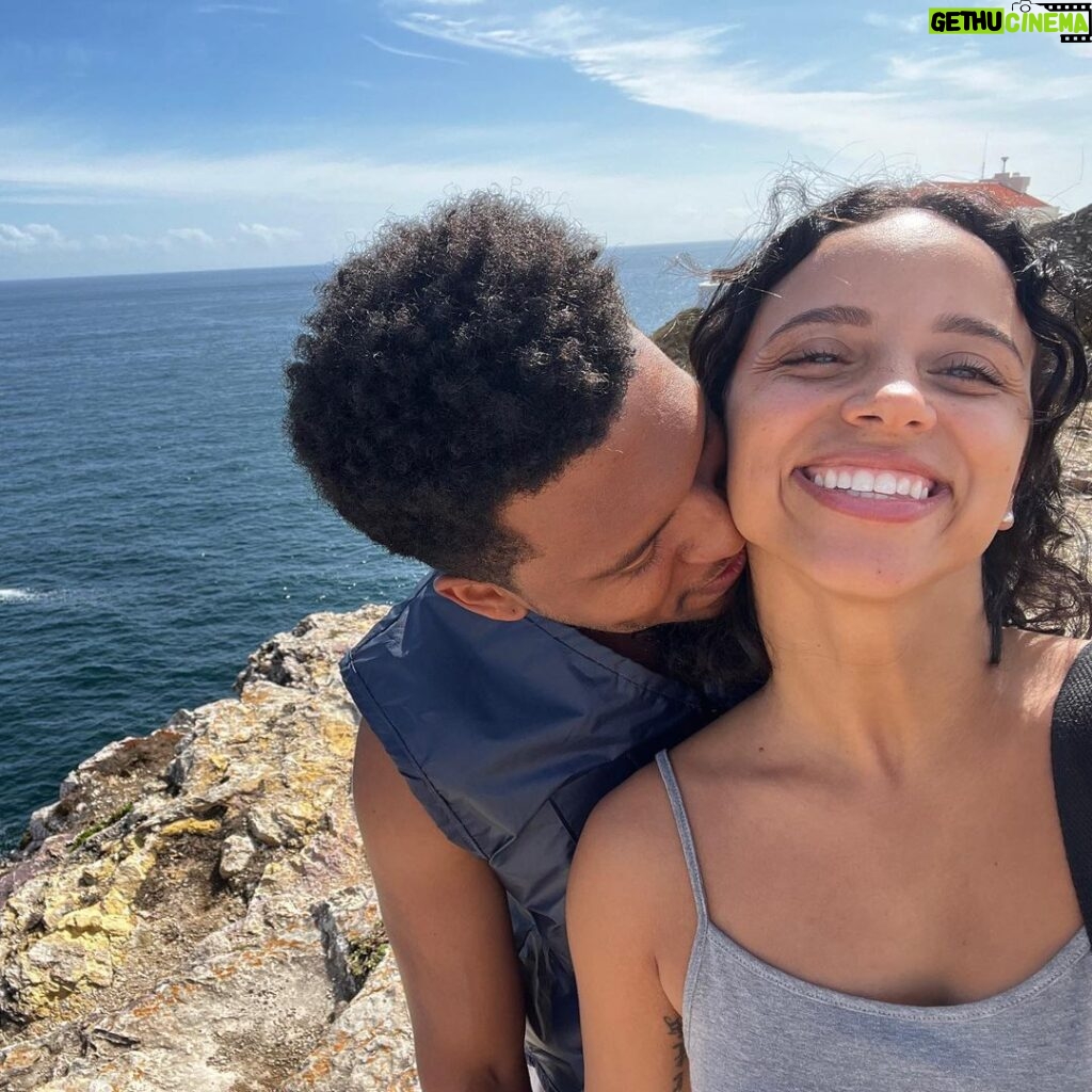 Kiana Madeira Instagram - Our first travel experience as husband and wife 🥺 I just love the way this feels. First stop: The Algarve & Sintra 🇵🇹👣 #LetsGrowOldAndAdamsGrayTogether 👵🏽🧓🏾 Sintra, Portugal
