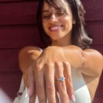 Kiana Madeira Instagram - 3 more days of this beauty having my finger all to herself 💍🙊 First my engagement ring and now our wedding bands. I cannot wait to show you what @engage_studio has crafted for us 😍