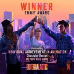Kid Cudi Instagram - Man the blessings keep flowin!! CONGRATS MEYBIS!!! @memeruizcruz THIS IS HUGE!!! This show would not have been what it is without u!! 🙏🏾💕 GO ENTERGALACTIC TEAM!!! #entergalactic #netflix THANK U!! 🙏🏾 #emmys