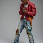 Kid Cudi Instagram - KID CUDI IN CARDIGAN 2, BIKER DEEP NECK, DENIM FLARES, BANDANA 9004 // MOTR SS24 // ⚠️ AVAILABLE NOW ⚠️ @membersoftherage #MOTR 📸 @pamelalittky