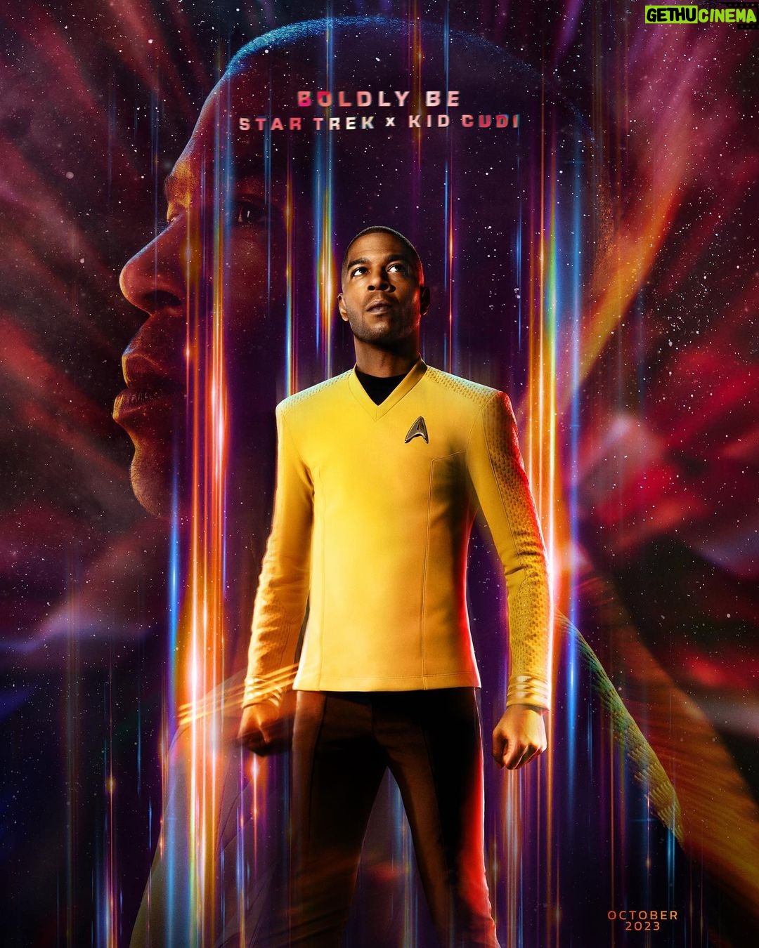 Kid Cudi Instagram - Dream come true to lock in w Star Trek. "Heaven's Galaxy", my new EPIC jam inspired by the world of Star Trek, releases next friday ‼️ MEGA Fortnite experience next week ‼️ INSANO INCOMING‼️#INSANO #KidCudi