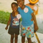Kid Cudi Instagram - My big bro Dean and me when I was about 4 or 5 😊 my shoes were sick and I must've had some red candy. This lil guy has been resurrected lately in my life and it feels good 😌🙏🏾✨✌🏾❤️ he lives inside my heart free