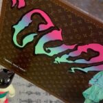 Kid Cudi Instagram - Last year, @louisvuitton made this special 1 of 1 trunk just for me, hand painted with truly amazing detail. These moments are special times in my life I'll always cherish, and I'll never forget my friend and the memories we shared. Love and miss you Virg 💕✨🙏🏾 #virgilforever🖤🕊