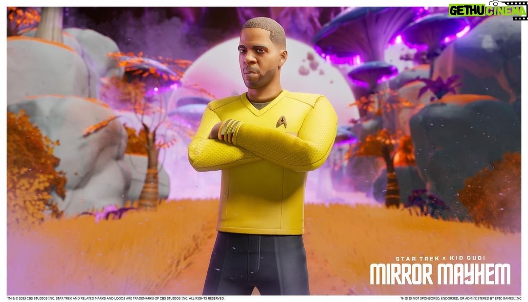 Kid Cudi Instagram - Lil sneak peek of STAR TREK X KID CUDI FORNITE EXPERIENCE "MIRROR MAYHEM", droppin NEXT WEEK‼️#INSANO