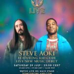 Kid Cudi Instagram - Announcing my good friend, the great and powerful @kidcudi will be joining me on the main stage to drop our brand new song and the remix that set it all off. Tomorrow @tomorrowland