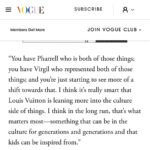 Kid Cudi Instagram - NEW VOGUE MOTR REVIEW SS24 ‼️ mad love to the always cool Amy for another awesome interview 😌🙏🏾💕 Link in bio!!