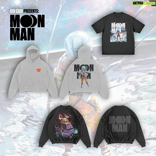 Kid Cudi Instagram - MOON MAN MERCH IS LIVE ON KIDCUDI.COM 🚀🚀✨✌🏾