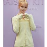 Kim Chae-won Instagram – 🦊💛
#ad #maisonkitsune #babyfox #베이비폭스 Maison Kitsuné Seoul