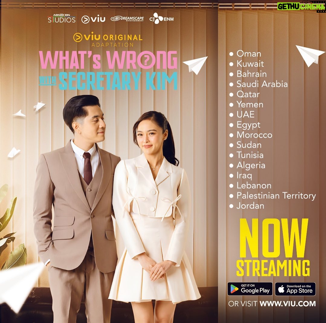 Kim Chiu Instagram - The #ViuOriginalAdaptation #WhatsWrongWithSecretaryKim is also available in these countries. š Keep spreading the love around the world! šš #WWWSKNowStreaming Watch it for FREE and EXCLUSIVELY on Viu!