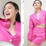 Kim Chiu Instagram - From the bottom of 𝗦𝗘𝗖𝗥𝗘𝗧𝗔𝗥𝗬 𝗞𝗜𝗠'𝘀 heart!!!!🩷 Maraming maraming salamat po! No words can explain how grateful my heart is now! 🥲🥹 As you let her enter into your world along with 𝗕𝗢𝗦𝗦 𝗕𝗠𝗖!!! Salamat po sa lahat ng mga nakanood na and sa mga hindi pa nakadownload ng @viuphilippines app ano pa hinihintay nyo?!! 💛💛💛 Again, thank you so much for supporting and loving #WhatsWrongWithSecretaryKimPH . I hope we can spread the word and spread the fun, love, and good vibes the show offers!!!💛😉✨ directed by direk @cvovidanes ✨ @dreamscapeph Available in 27 VIU territories 🌎 🎶 @bini_ph LAGI as part of our soundtrack 😍 Thank you @jotlosa for my suit!🩷 styled and makeup by yours truly hair by @haidzfernandez special thanks to @direklauren for the flowers and sweet note.💐 #WWWSK #WWWSKPH #ootdksyc