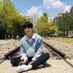 Kim Min-kyu Instagram – ☀️☁️
#tmi #요즘 #최애컬러 #하늘색