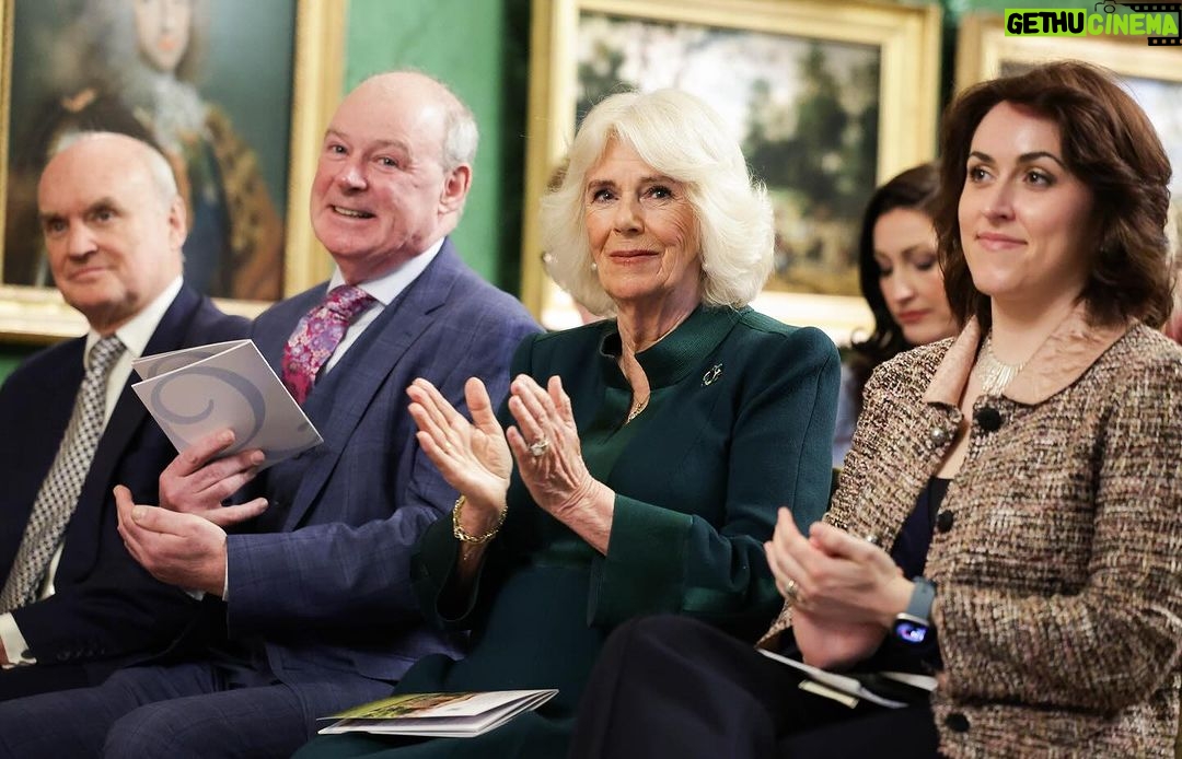 King Charles III of the United Kingdom Instagram - This World Poetry Day, The Queen’s Reading Room was thrilled to produce ‘Northern Ireland: Poets and Their Place’, a literary event in partnership with Arts Council of Northern Ireland, curated by Paul Muldoon. Her Majesty The Queen joined actors and authors at Hillsborough Castle to hear Northern Irish poetry, read by actors Frances Tomelty and Ian McElhinney and poets Paul Muldoon, Michael Longley, Sinéad Morrissey and Raquel McKee. The Queen’s Reading Room would like to extend our thanks to everybody who took part in today’s celebration of Northern Irish literature.