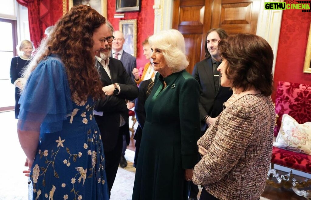 King Charles III of the United Kingdom Instagram - This World Poetry Day, The Queen’s Reading Room was thrilled to produce ‘Northern Ireland: Poets and Their Place’, a literary event in partnership with Arts Council of Northern Ireland, curated by Paul Muldoon. Her Majesty The Queen joined actors and authors at Hillsborough Castle to hear Northern Irish poetry, read by actors Frances Tomelty and Ian McElhinney and poets Paul Muldoon, Michael Longley, Sinéad Morrissey and Raquel McKee. The Queen’s Reading Room would like to extend our thanks to everybody who took part in today’s celebration of Northern Irish literature.