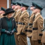 King Charles III of the United Kingdom Instagram – As Colonel-in-Chief of The Rifles, The Queen has taken the salute at a Cadre pass-off parade for Junior Non-Commissioned Officers of the 2nd Battalion. Thiepval Barracks