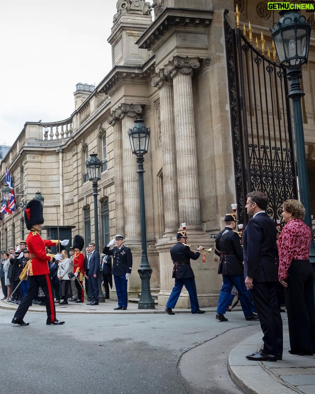 King Charles III of the United Kingdom Instagram - 120 years of the Entente Cordiale π¬π§π«π· French and British troops have participated in the Changing of the Guard ceremonies outside Buckingham Palace and the @Elysee, in celebration of the 120th anniversary of the signing of the Entente Cordiale. ποΈ In London, the ceremony was watched by The Duke and Duchess of Edinburgh and in Paris, President Macron observed the parade. Todayβs event marks the first time a country from outside the Commonwealth has taken part in the Changing of the Guard ceremony outside Buckingham Palace.