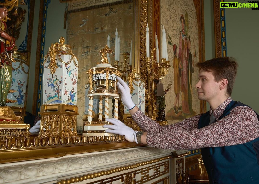 King Charles III of the United Kingdom Instagram - Royal Collection Trust horologists return clocks from the Royal Collection to the Yellow Drawing Room and Centre Room in the East Wing of Buckingham Palace. Works of art are being reinstalled in the East Wing following the conclusion of more than five years of essential improvement works, part of the Buckingham Palace Reservicing Programme to upgrade the historic building’s infrastructure, improve access and preserve it for future generations. This weekend, horological conservators will change clocks across the official residences of His Majesty The King as #BritishSummerTime begins.