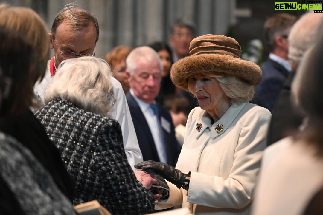 King Charles III of the United Kingdom Instagram - Today, The Queen presented Maundy Money to 75 men and 75 women in Worcester Cathedral in recognition of service to their local communities. Maundy Thursday commemorates Jesus sharing the Last Supper with his disciples and commanding them to “Love one another as I have loved you.” The tradition of the Monarch or their representative presenting alms on Maundy Thursday goes back to 1213.