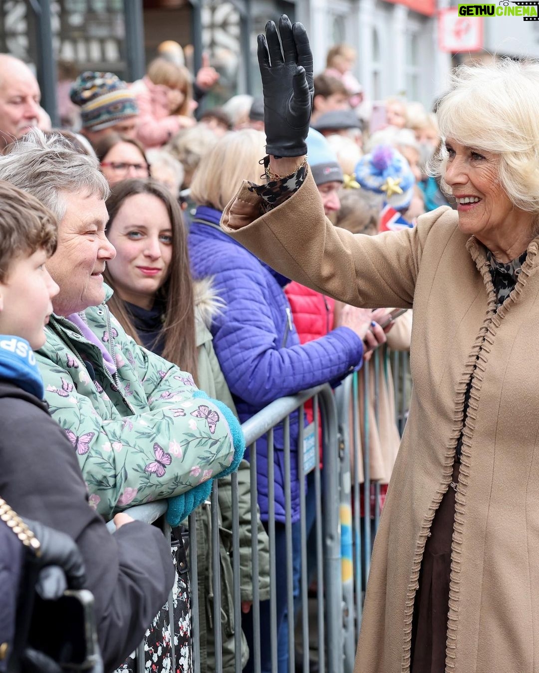 King Charles III of the United Kingdom Instagram - What a wonderfully warm welcome to Shrewsbury! π Her Majesty was visiting Shrewsbury Farmersβ Market, where she met members of the local community and market traders. πππ§ The market has been held in The Square for almost 20 years and has grown into one of the best markets in the area with around forty traders regularly setting up stall on the first Friday of the month. Thank you to everyone who came out to say hello! Shrewsbury Farmers Market