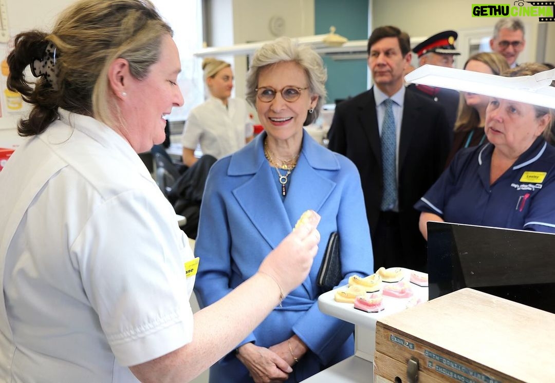King Charles III of the United Kingdom Instagram - 🦷 Last week The Duchess of Gloucester visited the Dental Institute based at Kings College Hospital in her role as Colonel-in-Chief of the Royal Army Dental Corps. 🌈 HRH toured the Rainbow Suite, which provides a dental trauma service to children as well as dental and facial trauma treatment to adults. The Duchess met staff and patients before unveiling a plaque marking the centenary of the Dental Hospital and School, which opened in 1923, and formally marked its 100th year in 2023. King's College Hospital