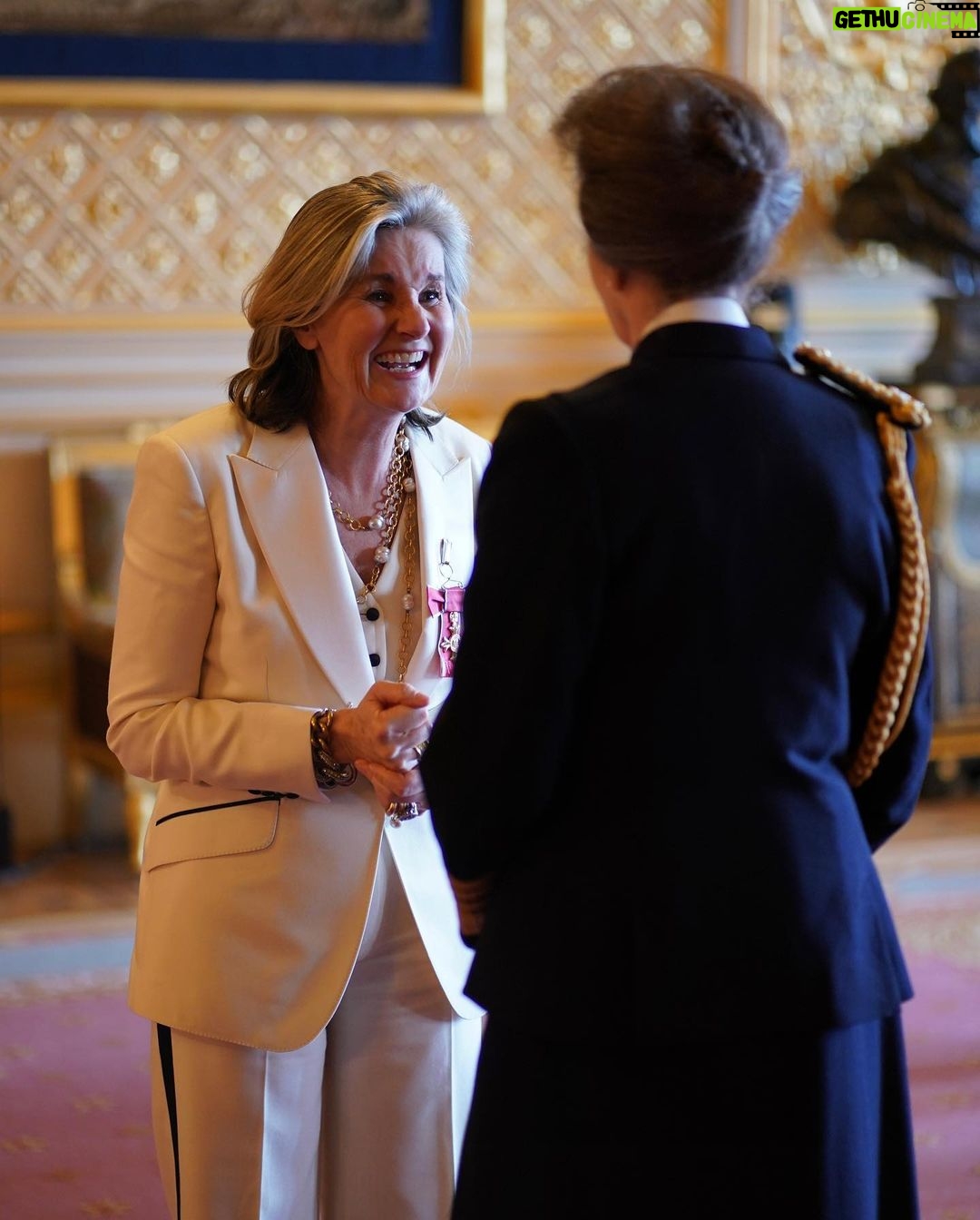 King Charles III of the United Kingdom Instagram - This week, The Princess Royal presented guests from across the UK with honours, during an Investiture at Windsor Castle. 🏅 🎖️ Investiture ceremonies see guests, who have been recognised in the New Years Honours and King’s Birthday Honours lists, receive their medals from a member of the Royal Family. The honours lists reward service in a huge variety of fields, from volunteers working in their local communities to well-known faces from the world of entertainment. Congratulations to all who received their awards! Including… 🎖️ Foster carer Lydia Ina MBE for services to vulnerable children. 📻 DJ Tony Blackburn OBE for services to broadcasting and charity. 🎙️ Mary Portas OBE for services to business, broadcasting and charity. 📕 Dr Jung Chang CBE, author of ‘Wild Swans’ for services to literature.