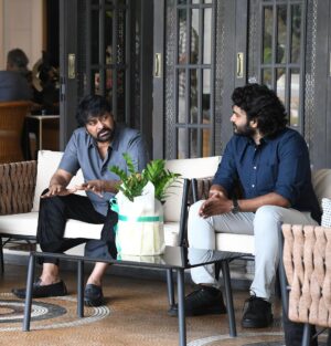 Kiran Abbavaram Instagram - With One and Only Boss ❤️🔥

#padmavibhushanchiranjeevi #megastar