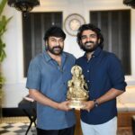 Kiran Abbavaram Instagram - With One and Only Boss ❤️🔥 #padmavibhushanchiranjeevi #megastar