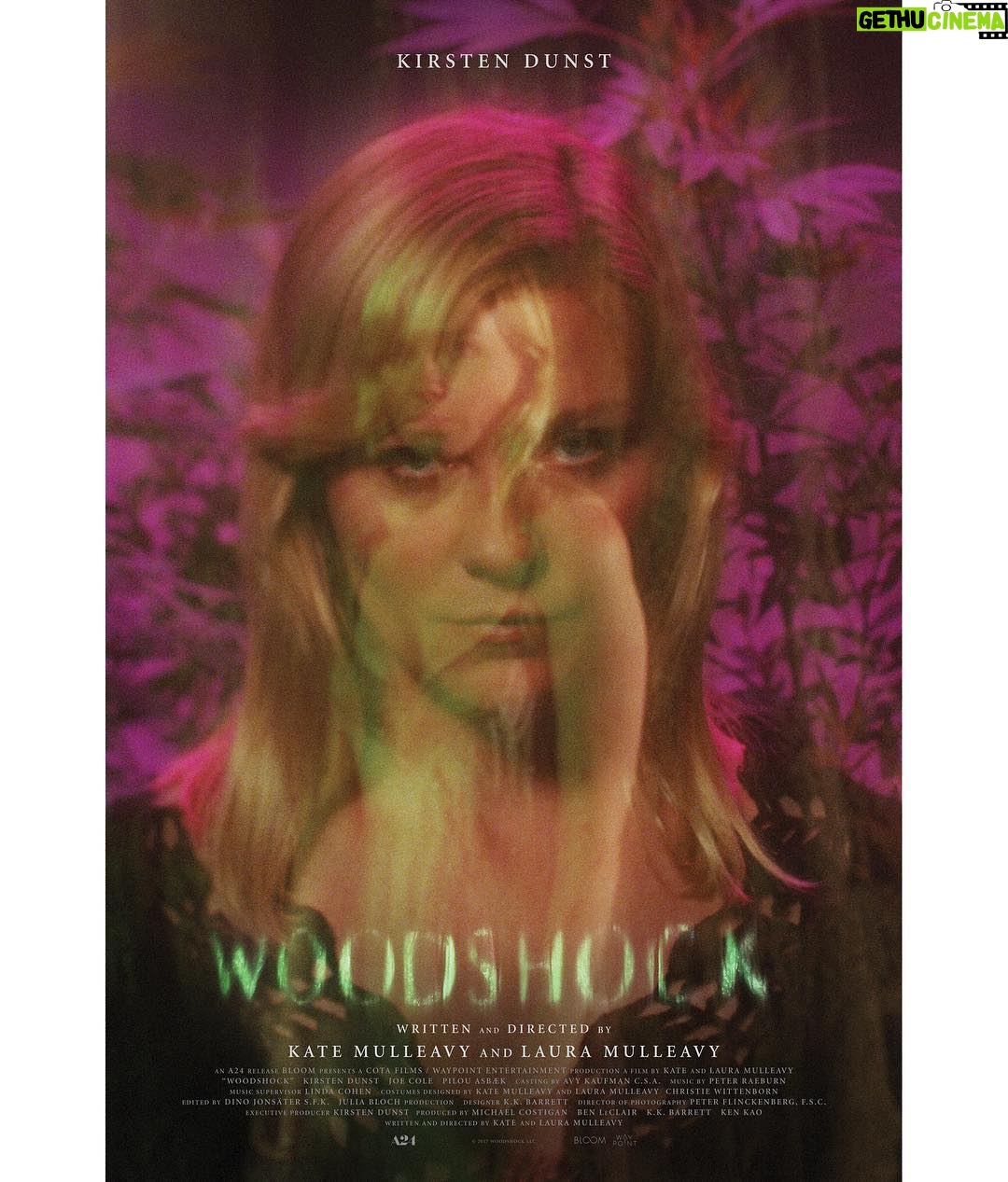 Kirsten Dunst Instagram - 🦋🌲🌀NEW POSTER🌀🌲🦋 @woodshockmovie @kateandlauramulleavy @a24
