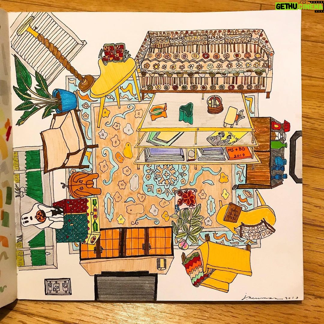 Kirsten Dunst Instagram - Get your house drawn by my talented friend @observedbyme 🎄🕎