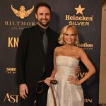 Kristin Chenoweth Instagram – family night out at the #astraawards!! 💖 #theastras @hollywoodcreativealliance 

Dress: @christopherjohnrogers 
Shoes: @gianvitorossi 
Jewelry: @swarovski & @considerthewldflwrs
Thunder’s Outfit: @christiancowan 
Styles by @debswatson