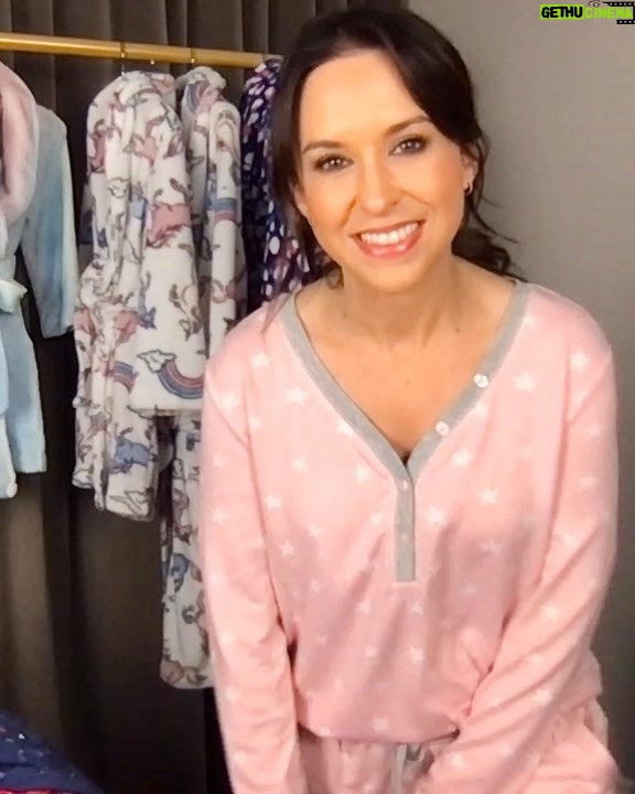 Lacey Chabert Instagram - I just wanted to answer your question! Don’t worry if you miss a live show, you can shop my collection with @hsn 24/7 on the website. The link is in my bio :) Happy Shopping! #loungewear #cozyclothes #pajamas #leggings #jackets #dresses