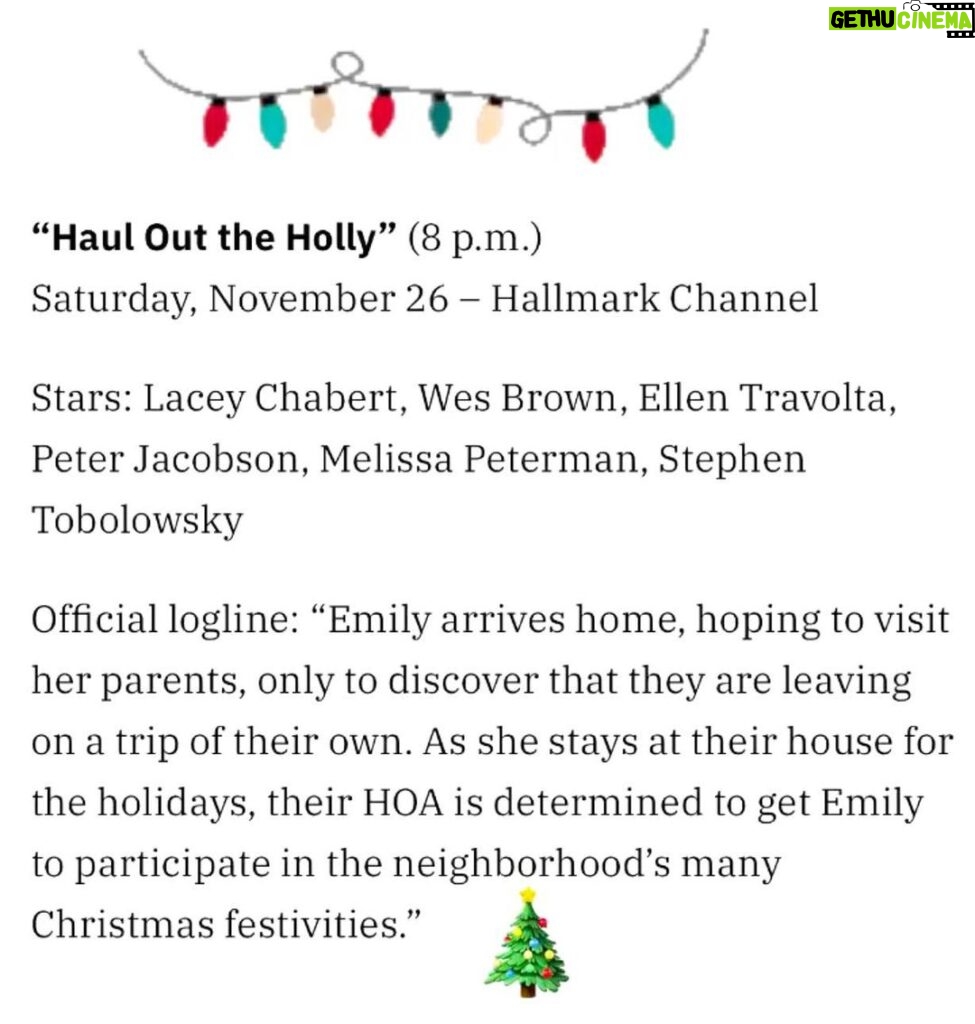 Lacey Chabert Instagram - So glad I can finally talk about our Christmas movie!! I’ve never laughed so much on set making a movie. I can’t wait to share more with you about Haul Out the Holly! It’s a fun one 🎄🎉