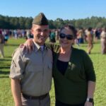 Lacey Chabert Instagram - My heart is bursting with pride that my sister Crissy’s son Ethan graduated Army boot camp today! I love this picture of them together ❤️ I’m so proud of my nephew. I remember holding him for the very first time like it was yesterday. I’m so proud of the wonderful man he’s become. #usarmy 🇺🇸