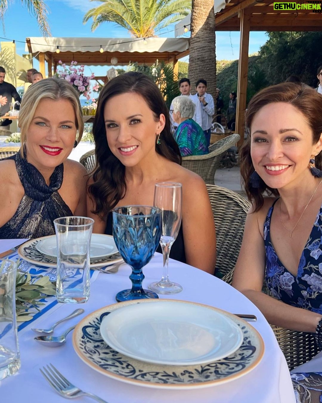 Lacey Chabert Instagram - Tonight the #TheWeddingVeil concludes with a beautiful adventure in Greece! Thank you so much for your support of these movies! We hope you’ve enjoyed watching them as much as we enjoyed making them 💜 Cheers to the Veil!