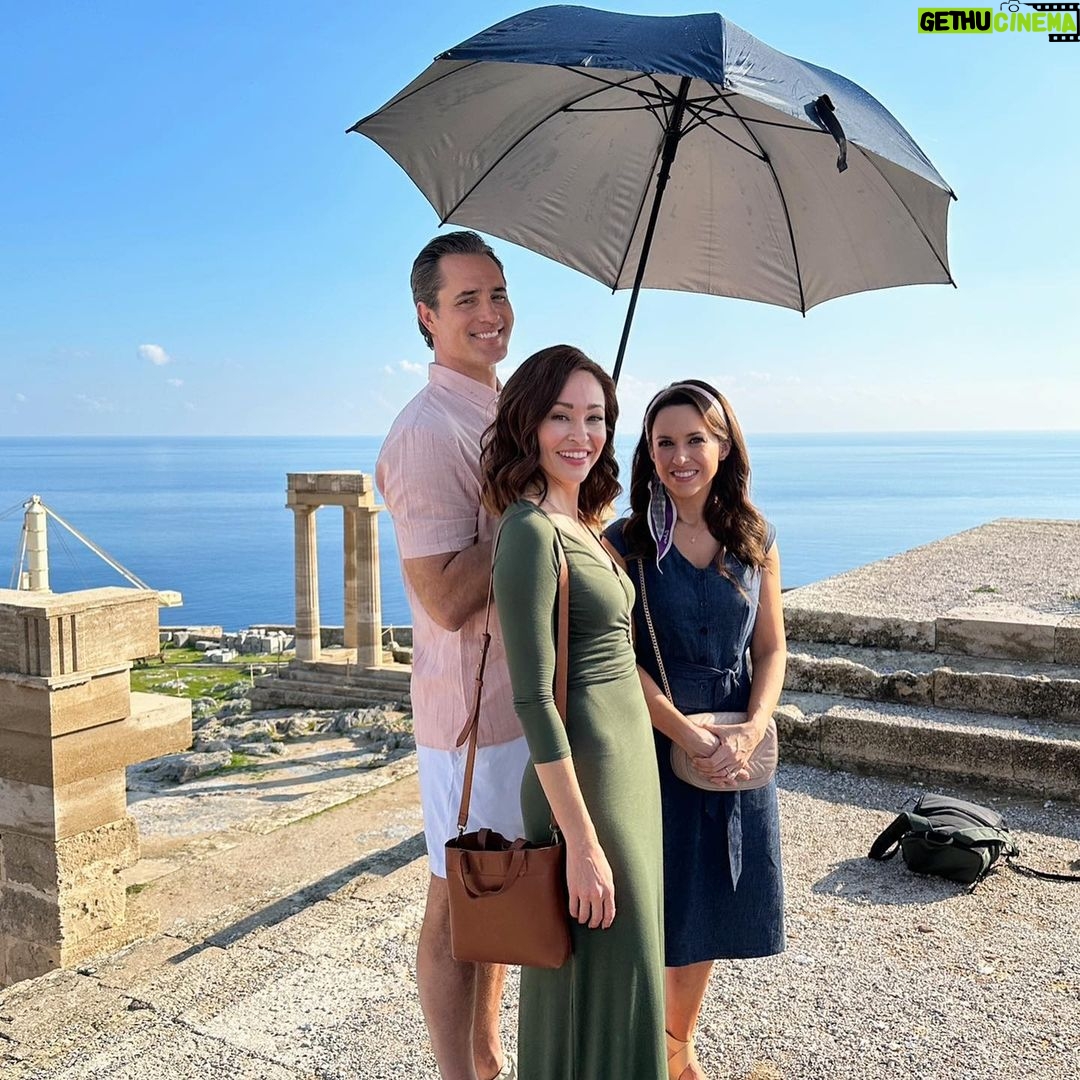 Lacey Chabert Instagram - Tonight the #TheWeddingVeil concludes with a beautiful adventure in Greece! Thank you so much for your support of these movies! We hope you’ve enjoyed watching them as much as we enjoyed making them 💜 Cheers to the Veil!