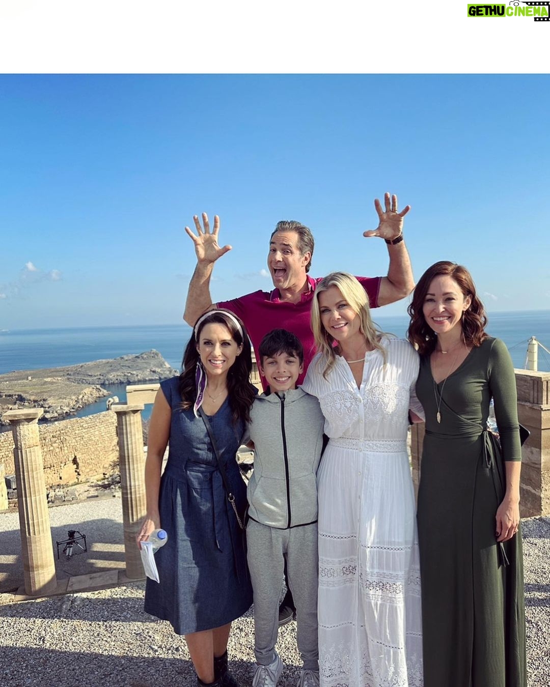 Lacey Chabert Instagram - Tonight the #TheWeddingVeil concludes with a beautiful adventure in Greece! Thank you so much for your support of these movies! We hope you’ve enjoyed watching them as much as we enjoyed making them 💜 Cheers to the Veil!