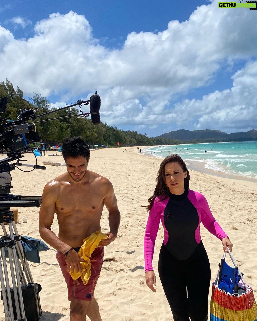 Lacey Chabert Instagram - #Groundswell is premiering this Sunday on @hallmarkmovie so I thought I’d share some pics from set with you over the next few days. The cast was so wonderful, but I have to say my favorite costar is pictured in the 4th photo if you swipe left ;)