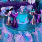 Lacey Chabert Instagram - #TBT to Julia’s 5th birthday party! I’ve always loved planning parties for friends and family so I’ve had so much fun throwing themed birthday parties for my daughter. We love any excuse to have people over and have a fun celebration together! 🎉Julia chose “Magical Mermaid” as the theme. 🧜‍♀️We made tutu skirts for the tables, created our own little photo booth and a mermaid store to spoil the kiddos with prizes. Thank you @jeanniesweets for making the most adorable cake! 🎂 #funmemories #birthday #homemadeparty #DIY