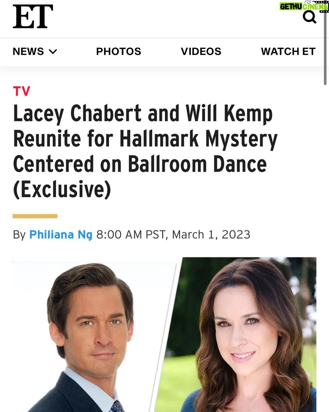 Lacey Chabert Instagram - Iām thrilled to be working with my good friend @iamwillkemp again on a new movie for @hallmarkmovie š We are currently filming in Malta and having such a great time bringing this mystery to life! š
